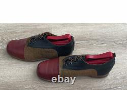 Cydwoq Vintage Leather Horse/calf Hair Oxford Men Shoes Sz 9