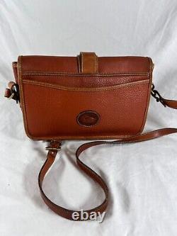DOONEY and BOURKE Equestrian Authentic Vintage Tan Leather Crossbody Bag