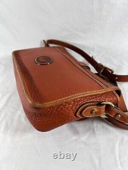DOONEY and BOURKE Equestrian Authentic Vintage Tan Leather Crossbody Bag
