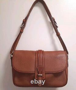 Dooney & Bourke All Weather Leather 2 Equestrian Shoulder Bag EUC Vintage Style