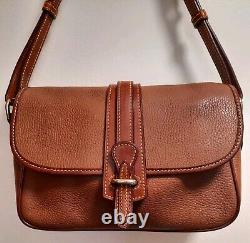 Dooney & Bourke All Weather Leather 2 Equestrian Shoulder Bag EUC Vintage Style