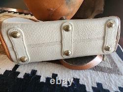 Dooney & Bourke Essex Vintage Leather Equestrian Crossbody Doctor Satchel Bag