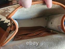 Dooney & Bourke Essex Vintage Leather Equestrian Crossbody Doctor Satchel Bag