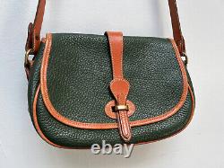 Dooney & Bourke Vintage Dead Stock All Weather Equestrian Bag Green Made in USA