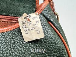 Dooney & Bourke Vintage Dead Stock All Weather Equestrian Bag Green Made in USA