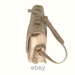 Dooney & Bourke Vintage Womens Cream Leather Top Handle Equestrian Satchel Shoul