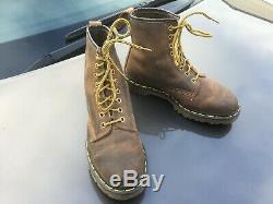 Dr Martens 1460 brown crazy horse leather boots UK 7 EU 41 Made in England