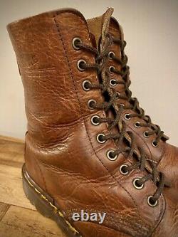Dr Martens Vtg Pascal Boots- Crazy Horse Top Grain Leather-Made In England UK 7