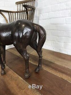 Early C20th Leather Horse By Liberty London Antique Vintage Hunting Equestrian