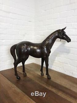 Early C20th Leather Horse By Liberty London Antique Vintage Hunting Equestrian
