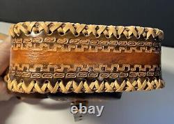 Equestrian Leather Hand Tooled Purse Shoulder Bag Hippie Boho Horse Hand Made