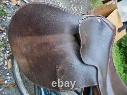 Equite LTD English Vintage Brown Leather Horse Saddle Cowboy Western Equestrian