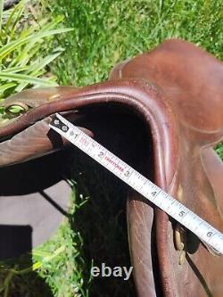 Equite LTD English Vintage Brown Leather Horse Saddle Equestrian 17