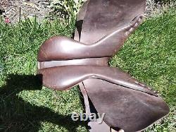 Equite LTD English Vintage Brown Leather Horse Saddle Equestrian 17