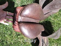 Equite LTD English Vintage Brown Leather Horse Saddle Equestrian 17