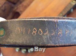 Estate Find Vintage 54 Total Horse Sleigh Bells On Leather Strap SIEGER