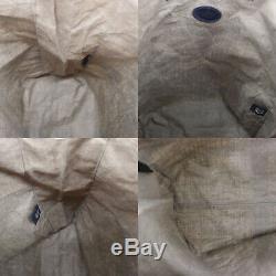FENDI Selleria Tote Hand Bag Brown Vinyl Leather Vintage Authentic #EE702 I
