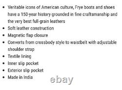 Frye Satchel Medium Vintage Leather Lucy Saddle Handbag (Grey)