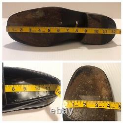 GUCCI Mens Vintage Black Leather Horse-Bit Loafers Sz 9D EUC ITALY Retail $895