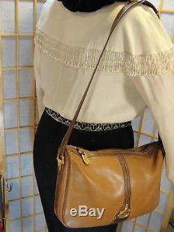 GUCCI Vintage Horse Bit Leather Hobo Zip Top Cross Body Shoulder Purse Bag Nice
