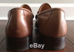 GUCCI Vintage Horse Bit Men's Brown Leather Loafers UK 10 US 10.5 EU 43.5