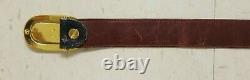 GUCCI Vintage Reversible Belt Black To Brown Leather Horse-Bit Buckle 38 VGUC