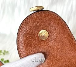 GUCCI Vintage Saddle Equestrian mini Bag Suede / Leather Brown 80s Purse Rare