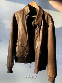 Genuine A2 Airforce Horse Hide Leather Jacket Size 44