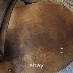 Geo Parker & Sons Vintage Horse Riding Saddle GEO Brown Leather