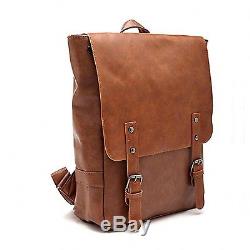 Good&god Pu Crazy Horse Leather-Like Vintage Women's Backpack School Bag brown