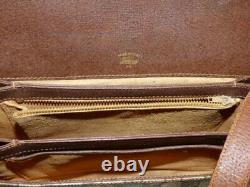 Gucci 1955 Horse-bit brown Guccissima print leather vintage shoulder bag
