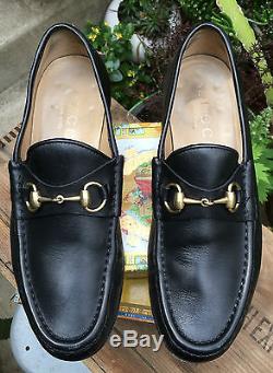 Gucci Black Horse-Bit Loafer Men's US9D Vintage