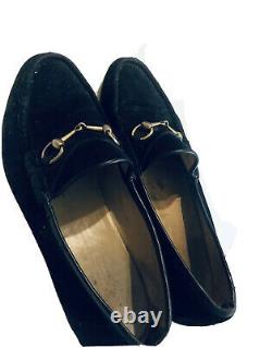 Gucci Horse Bit Vintage Suede Leather Loafers / / Shoes Men Sz 45 Euro / 11 Nice