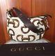 Gucci Large Horse Bit Hobo Handbag Detachable Strap Vintage Brown Shoulder Bag