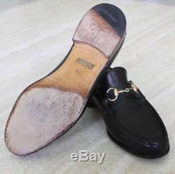 Gucci Mens Dark Brown Leather Horse Bit Loafers / Shoes / Vtg / Sz 9 D