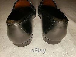 Gucci Mens VTG Horse Bit Loafer 7.5D Slip On Shoe Black Leather Good Condition