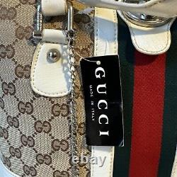 Gucci Monogram Canvas Treasure Boston Bag Pre Owned