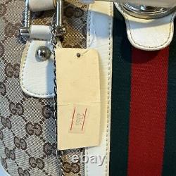 Gucci Monogram Canvas Treasure Boston Bag Pre Owned