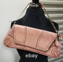 Gucci Pink Studded Horsebit Vintage Shoulder Bag Y2k
