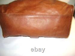 Gucci Soft Stirrup Saddle Brown Calf Leather Large Hobo Bag Purse ITALY