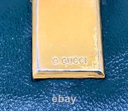 Gucci Wallet Bifold Long Purse Horse bit Buckle Leather Brown Vintage Authentic