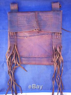 Horse Saddle Leather Dispatch Pouch Antique Vintage Hand Made