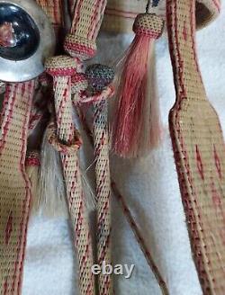 HORSEHAIR / HORSE HAIR HEADSTALL Romel leather REINS Vintage BIT As Is