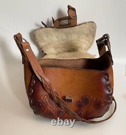 Hand Tooled Leather Purse Barrientos Saddle Bag Horse Mexico Vintage Excellent