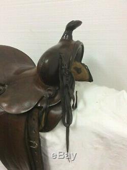 Harpham Used Collector/Vintage 13 Hard Seat, RARE WESTERN HORSE Saddle