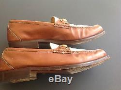 High End Pair of Gucci Two Tone Horse Bit Loafers, Gucci Size 43 D