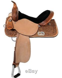 High Horse by Circle Y 16 Mansfield Barrel Saddle Wide Tree Tooled 6221-2606-05