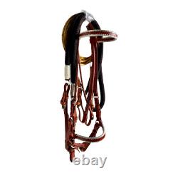 Horse Bridle With Headstall Braided Reins and Rawhide Lariat Paso Fino Tack AFC1