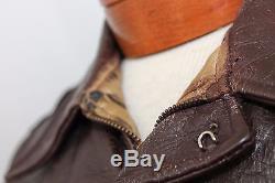 Horse Hide 1940's Bomber Leather Jacket by Daniel Boone Men's Medium