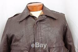 Horse Hide 1940's Bomber Leather Jacket by Daniel Boone Men's Medium